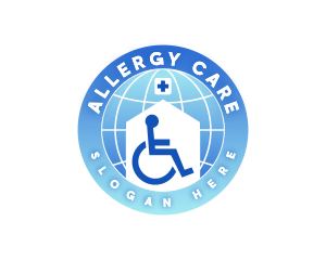 Domestic Care Wheelchair logo design