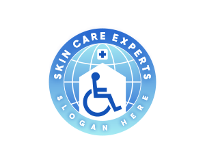 Domestic Care Wheelchair logo design