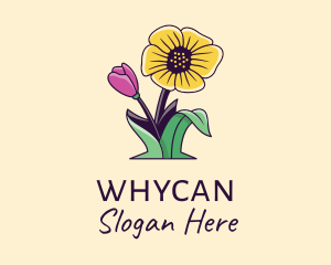 Natural Wild Flowers  Logo
