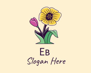 Flowering - Natural Wild Flowers logo design