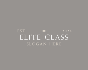 First Class - Elegant Professional Beauty logo design