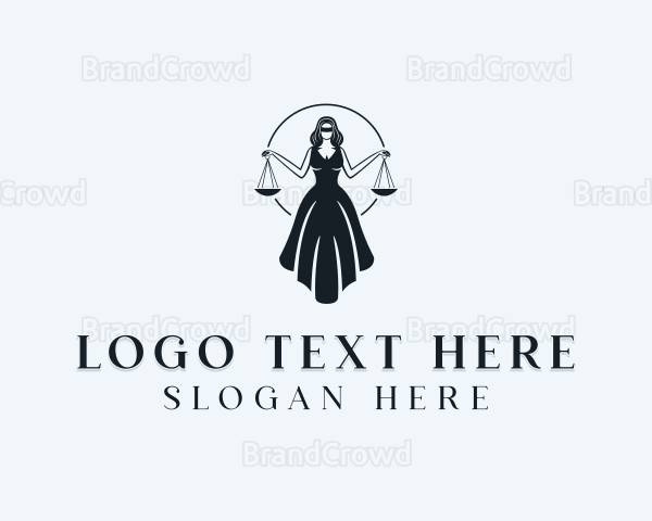 Legal Justice Female Logo