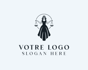 Legal Justice Female Logo