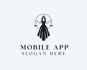 Judge - Legal Justice Female logo design
