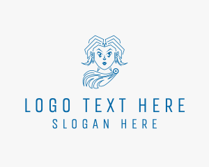 Thespian - Greek Fashion Lady logo design