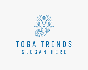 Toga - Greek Fashion Lady logo design