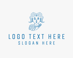 Toga - Greek Fashion Lady logo design