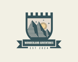 Travel Adventure Mountain logo design