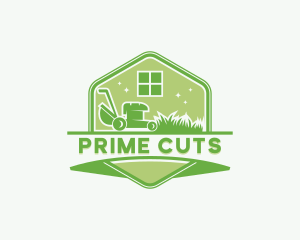 Grass Lawn Mower logo design