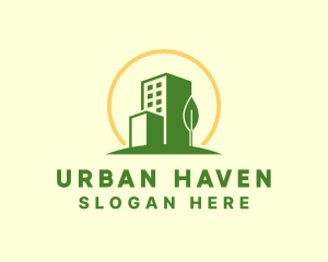 Real Estate Urban Building logo design