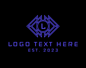 Telecommunication - Modern Futuristic Technology logo design