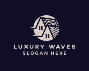 Wave Roof Pattern logo design