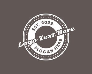Company - Circle Script Retro Business logo design