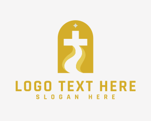 Cemetery - Cross Christian Chapel logo design