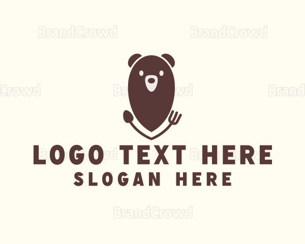 Bear Food Restaurant Logo