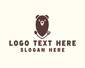 Spoon - Bear Food Restaurant logo design