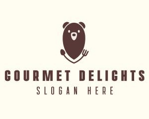 Bear Food Restaurant  logo design