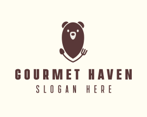 Bear Food Restaurant  logo design