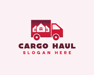 Moving Logistics Truck logo design