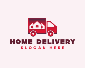 Moving Logistics Truck logo design