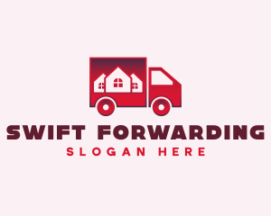 Moving Logistics Truck logo design