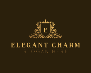 Elegant Luxury Shield logo design