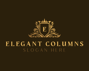 Elegant Luxury Shield logo design