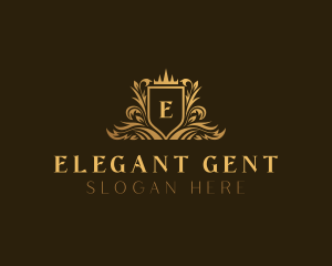 Elegant Luxury Shield logo design