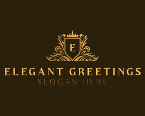 Elegant Luxury Shield logo design