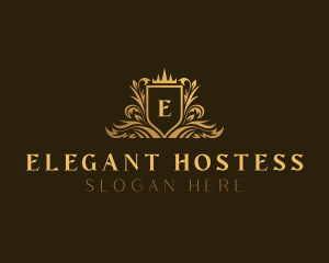 Elegant Luxury Shield logo design