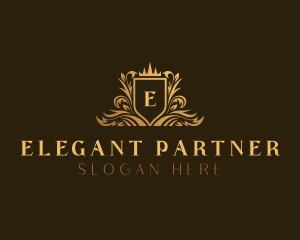 Elegant Luxury Shield logo design