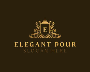 Elegant Luxury Shield logo design