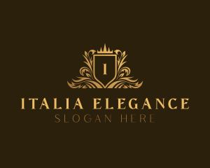 Elegant Luxury Shield logo design