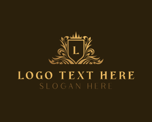 Monarchy - Elegant Luxury Shield logo design