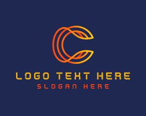 Letter C - Crypto Digital Technology logo design
