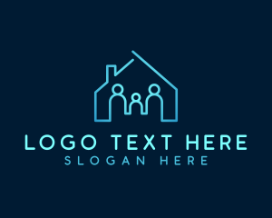 Shelter - Family Home Residence logo design