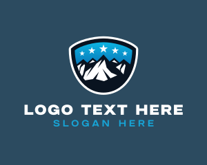 Trekking - Mountain Star Summit logo design