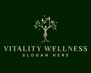 Woman Wellness Tree logo design