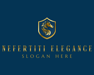 Elegant Horse Stallion logo design