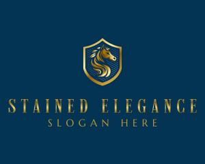 Elegant Horse Stallion logo design