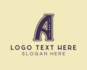 Letter A - Elegant Antique Artisanal logo design