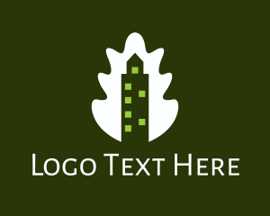 Wood - Oak Leaf Building logo design