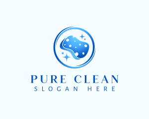 Cleaning Scrub Sponge logo design