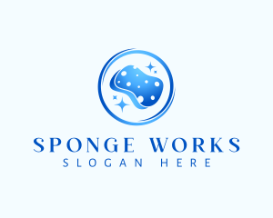 Sponge - Cleaning Scrub Sponge logo design