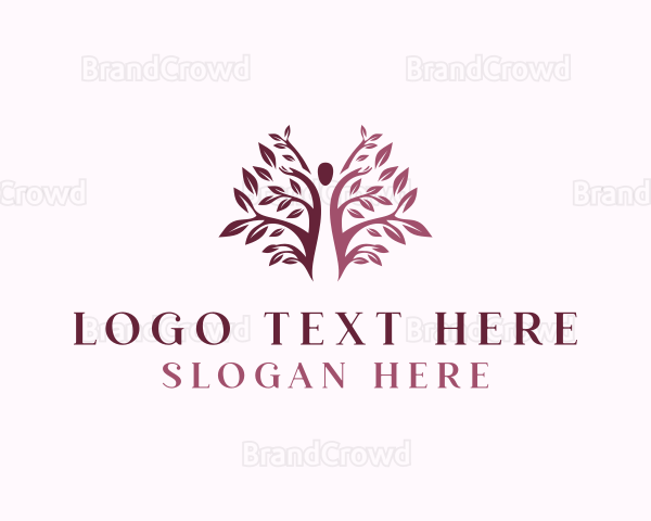 Feminine Woman Tree Logo