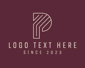 Legal - Business Contractor Letter P logo design