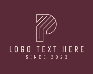 Investor - Business Contractor Letter P logo design