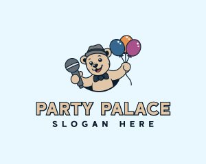 Teddy Bear Party Event logo design