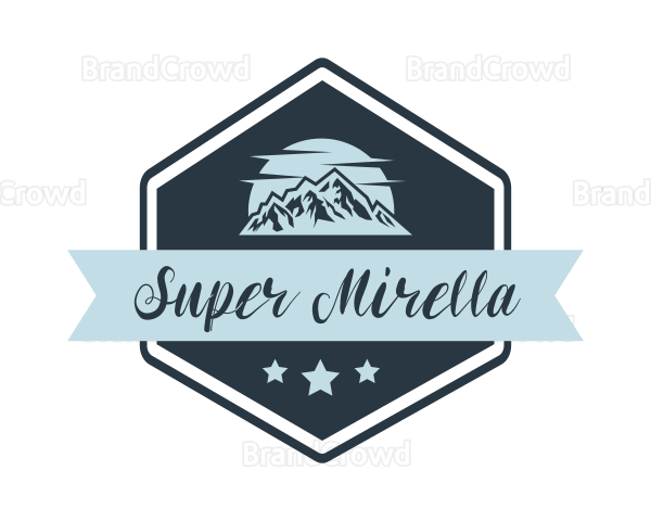 Mountain Nature Badge Logo