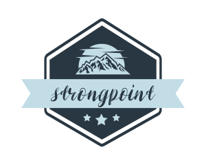 Mountain Nature Badge Logo
